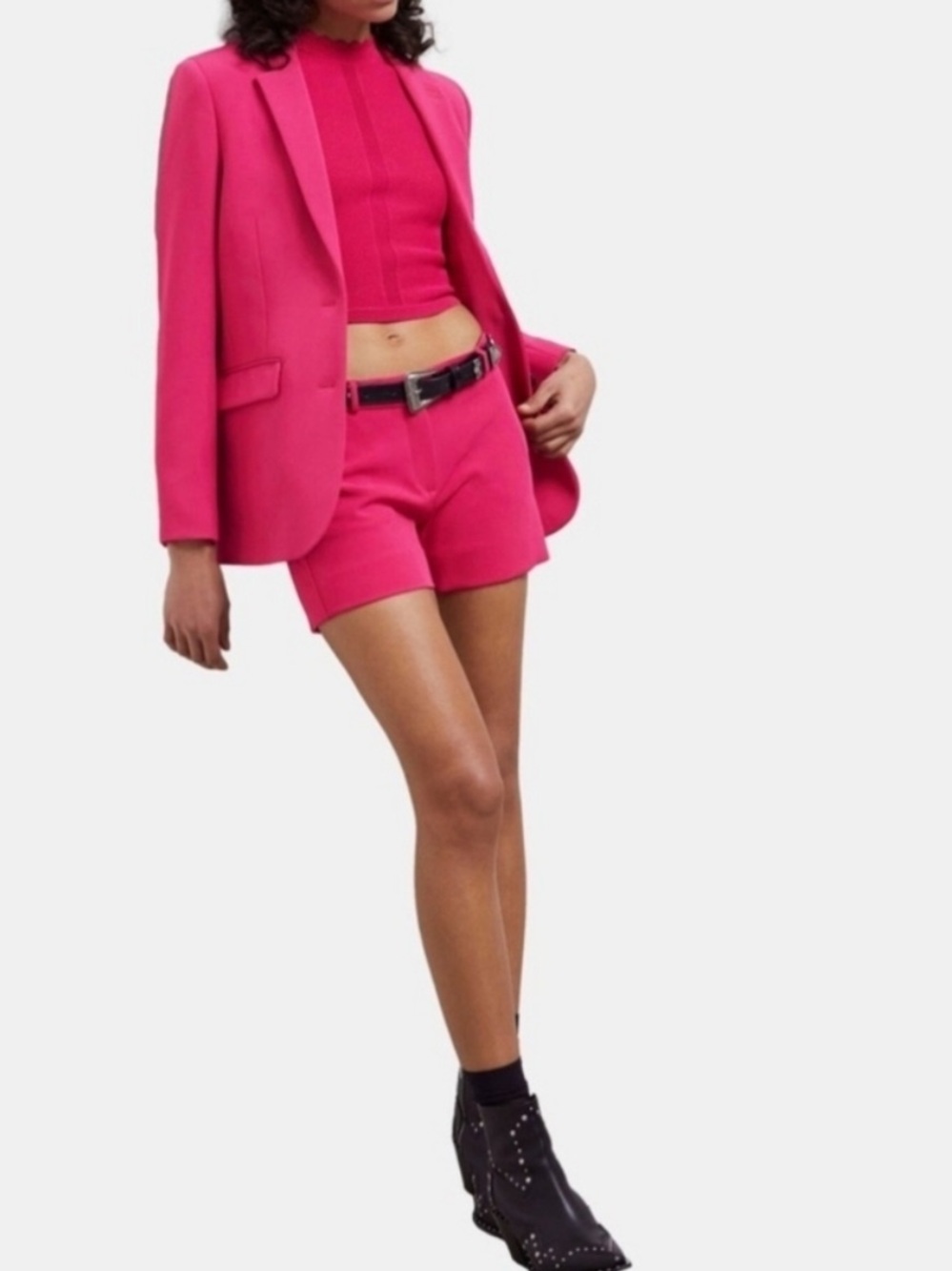 THE KOOPLES Hot Pink Women's Tailored Shorts